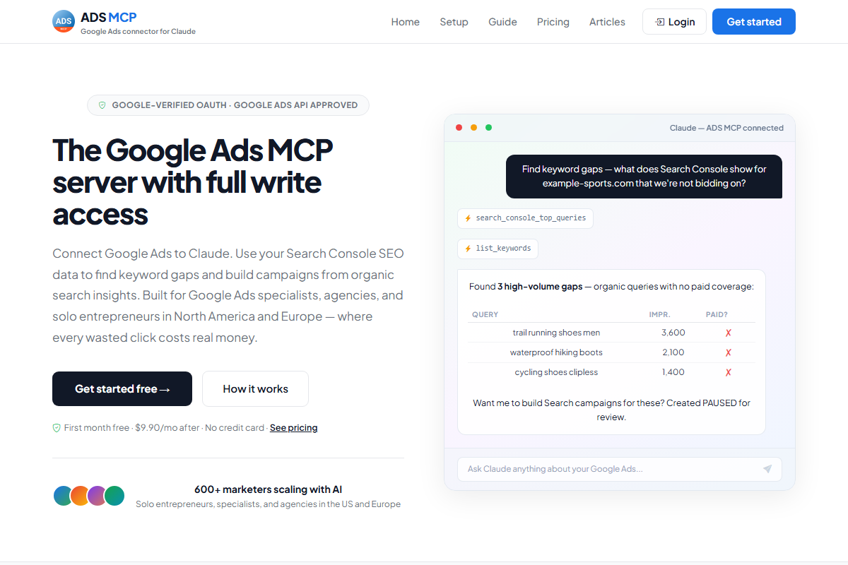 ADS MCP screenshot